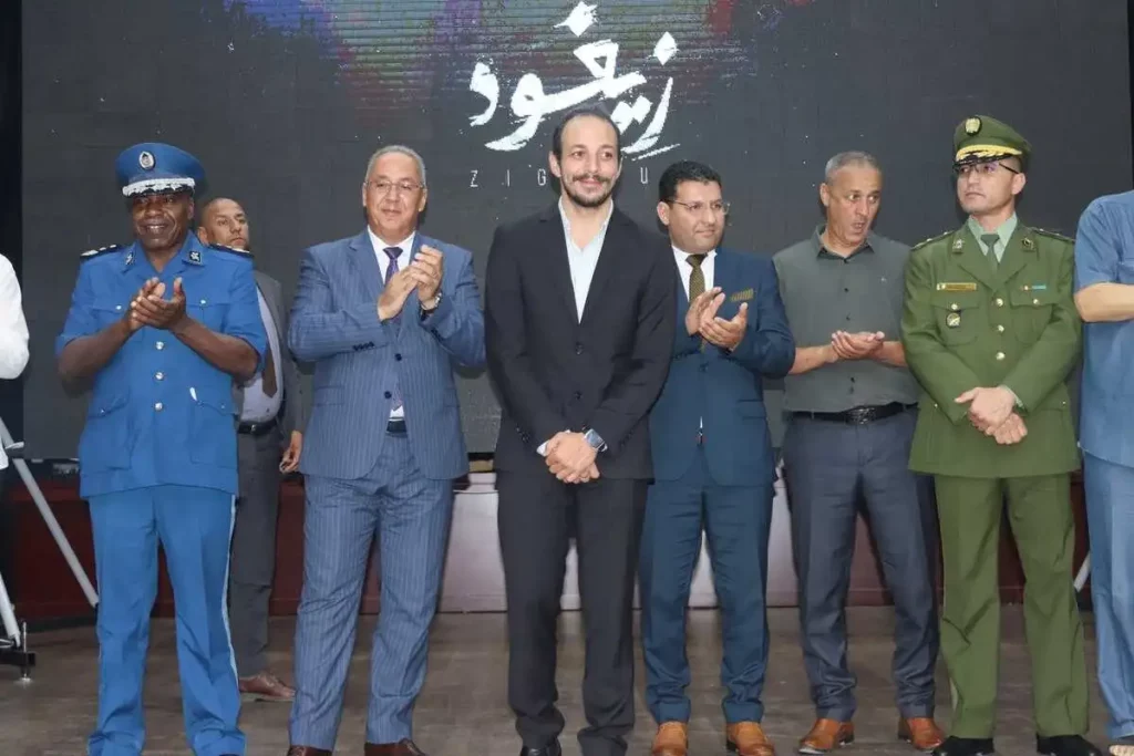 الممثل علي ناموس بطل فيلم زيغود يوسف في ولاية تيسمسيلت